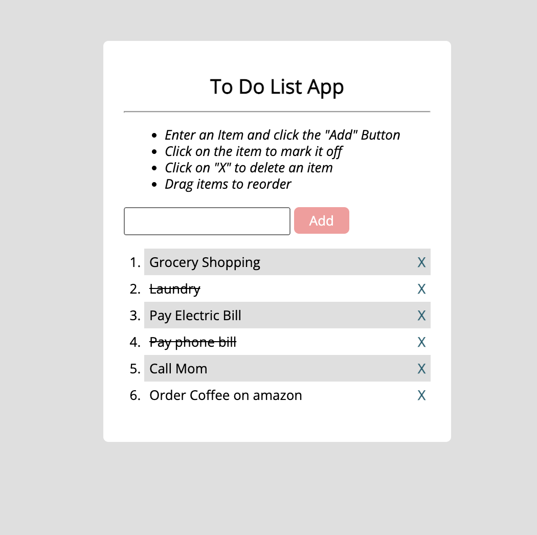 To-Do List Application